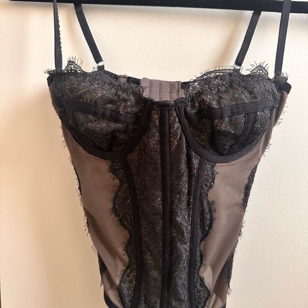 Urban Outfitters Black Shapewear Bodysuit